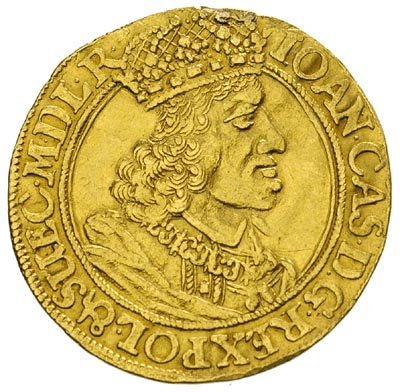 dukat 1656, Gdańsk, Aw: Popiersie króla w prawo 