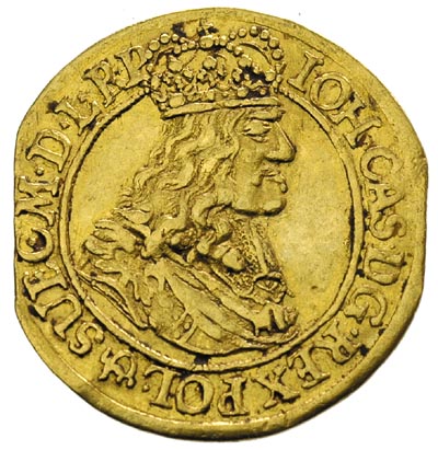 dukat 1667, Gdańsk, Aw: Popiersie króla w prawo 