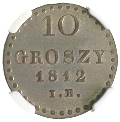 10 groszy 1812, Warszawa, Plage 102, moneta w pu