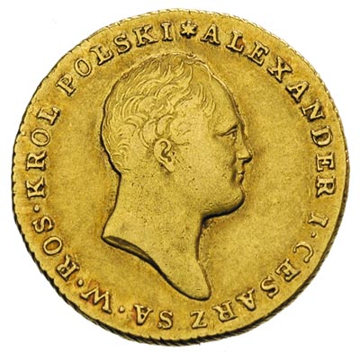 25 złotych 1817, Warszawa, złoto 4.88 g, Plage 11, Bitkin 812 R, Fr. 11, minimalne rysy na awersie, patyna