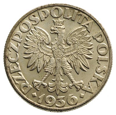 5 złotych 1936, Warszawa, Żaglowiec, Parchimowicz 119