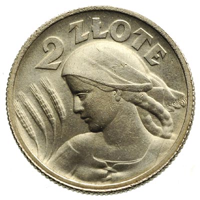 2 złote 1924, Paryż, pochodnia po dacie, Parchimowicz 109.a, moneta nieznacznie przeczyszczona, ale ładna