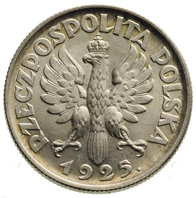 1 złoty 1925, Londyn, Parchimowicz 107.b, piękny egzemplarz