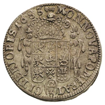 2/3 talara (gulden) 1683, Szczecin, Ahlström 98,