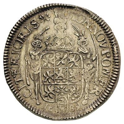 2/3 talara (gulden) 1689, Szczecin, odmiana ze znakiem \haki, Ahlström 113.c