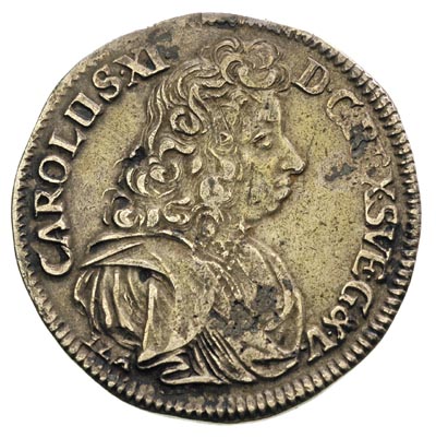 2/3 talara (gulden) 1690, Szczecin, Ahlström 114.b, Dav. 767, patyna