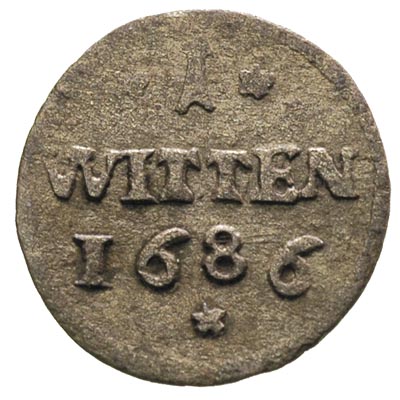 1 wit 1686, Szczecin, litery DHM, Ahlström 214.b R, rzadkie