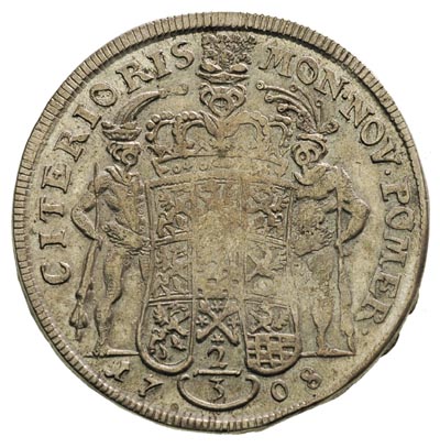 2/3 talara (gulden) 1708, Szczecin, Ahlström 232