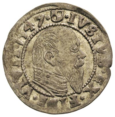 grosz 1547, Królewiec, Bahr. 1204, Neumann 47, r