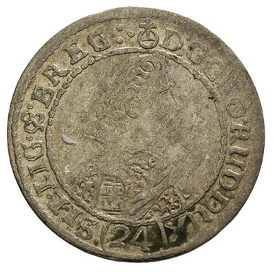 24 krajcary 1623, mennica nieokreślona, po bokach tarczy herbowej gwiazdy, F.u.S. 1658, ładne