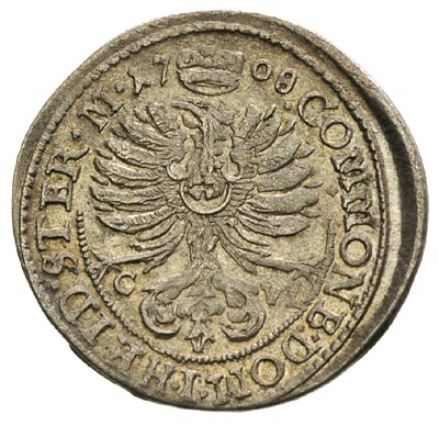3 krajcary, 1708, Oleśnica, F.u.S. 2459, patyna