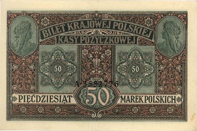50 marek polskich 9.12.1916, \jenerał, seria A