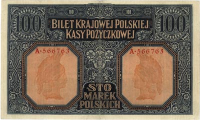 100 marek polskich 9.12.1916, \jenerał, seria A