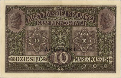 10 marek polskich 9.12.1916, \Generał, \"Biletów, seria A