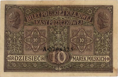 10 marek polskich 9.12.1916, \Generał, \"Biletów