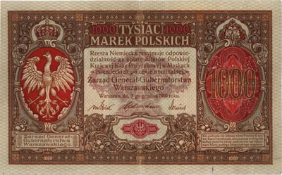 1.000 marek polskich 9.12.1916, \Generał, seria 