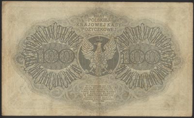 100 marek polskich 15.02.1919, III Seria A, Miłczak 18e, Lucow 319 (R5), rzadkie