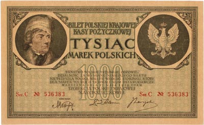 1.000 marek polskich 17.05.1919, seria C, Miłcza