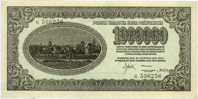 1.000.000 marek polskich 30.08.1923, seria G, Mi