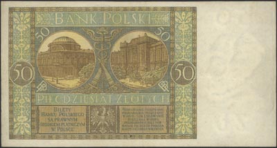 50 złotych 28.08.1925, seria G, Miłczak 62a, Lucow 623 (R3), mała dziurka od szpilki, ale ładny banknot z naturalną fakturą papieru