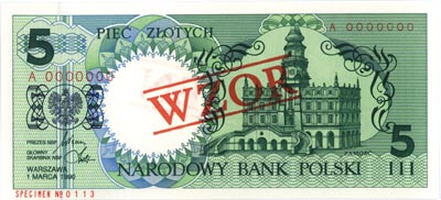 zestaw banknotów 1.03.1990 z serii \miasta polskie, 1
