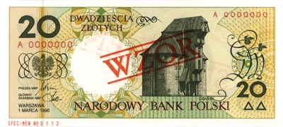 zestaw banknotów 1.03.1990 z serii \miasta polskie, 1