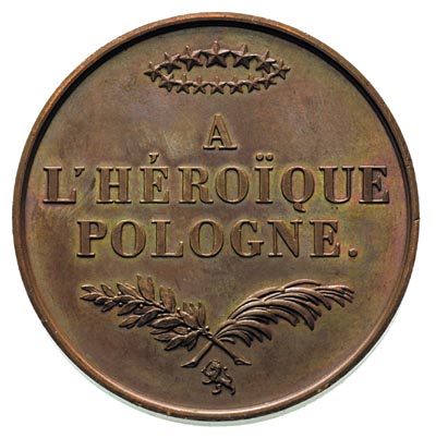 \Bohaterskiej Polsce\" - medal autorstwa Barre’a 1831 r.