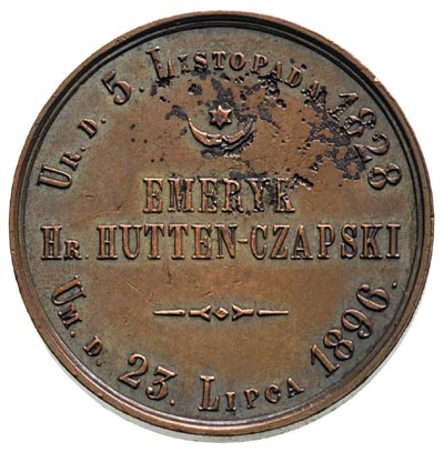 Emeryk hr. Hutten-Czapski, medal \Dobrze zasłużo