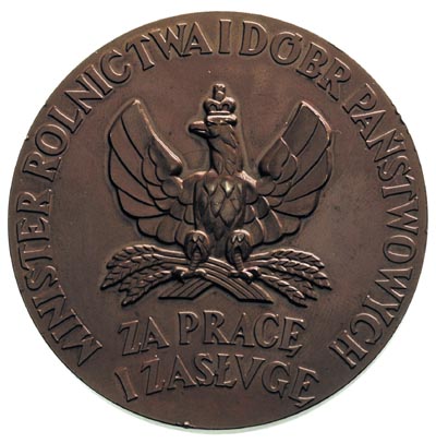 medal nagrodowy Ministerstwa Rolnictwa, autorstw