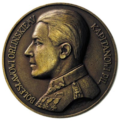 Bolesław Orliński - kapitan pilot, medal autorst
