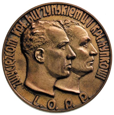zawody Gordon-Bennetta w Warszawie, medal sygnow