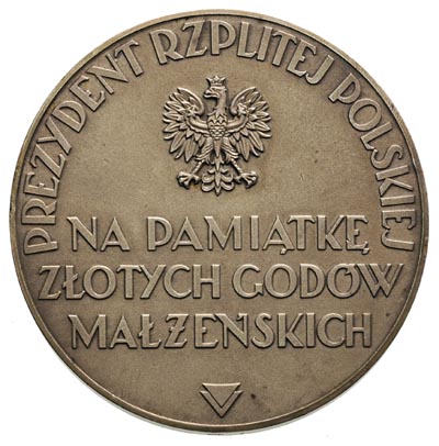 medal autorstwa J. Aumillera z okazji Złotych Go