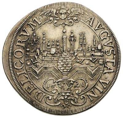 Ferdynand III 1637-1657, talar 1641, Förschner 155, Dav. 5039, justowany na rancie