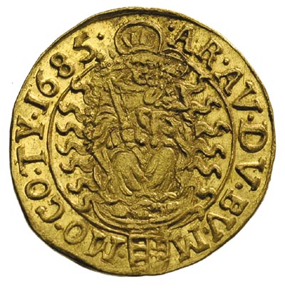 Leopold I 1657-1705, dukat 1685 K-B, Krzemnica, 