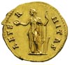 Faustyna I Starsza- żona Antoninusa Piusa, aureus 141, Rzym, Aw: Popiersie cesarzowej w prawo, Rw:..