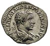 Elagabal 218-222, denar 218-219, Rzym, Aw: Popiersie cesarza w prawo, Rw: Fides siedząca na tronie..
