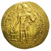 Hormizd II Kushanshah ok. 295-300, dinar ok. 300 ne, Aw: Postać króla, Rw: Shiwa stojący przed byk..