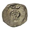 Kazimierz Wielki 1333-1370, denar koronny, Aw: Ukoronowana głowa króla, napis wokoło, Rw: Orzeł, n..