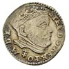 trojak 1585, Wilno, odmiana z herbem Prus pod popiersiem króla, Iger V.85.2.e, moneta z 20. aukcji..