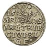 trojak 1585, Ryga, małe popiersie króla, Iger R.85.1.k, Gerbaszewski 22
