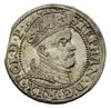 grosz 1578, Gdańsk, moneta wybita z końca blachy, ale bardzo ładna