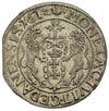 ort 1612, Gdańsk, kropka za łapą niedźwiedzia, moneta wybita z końca blachy, ale ładna, patyna