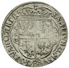 ort 1623, Bydgoszcz, w ręku króla wąski miecz, o