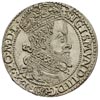 szóstak 1599, Malbork, duża głowa króla, wada blachy, rzadki