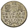trojak 1592, Malbork, M.92.1.b, krążek monety wycięty z krawędzi blachy, ale wyśmienity stan zacho..