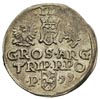 trojak 1599, Poznań, Iger P.99.1.c, moneta z koń