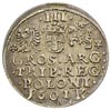 trojak 1601, Kraków, odmiana z popiersiem króla w lewo, Iger K.01.1.a, ładnie zachowany, patyna