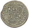 ort 1677, Bydgoszcz, T.2, moneta z końcówki blachy, patyna