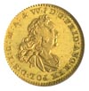 półdukat 1735, Drezno, Merseb. 1682, Fr. 2829, moneta w pudełku NGC z certyfikatem MS 64, z 15. au..