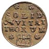 szeląg 1761, Toruń, Merseb. 1822, moneta z 21. a